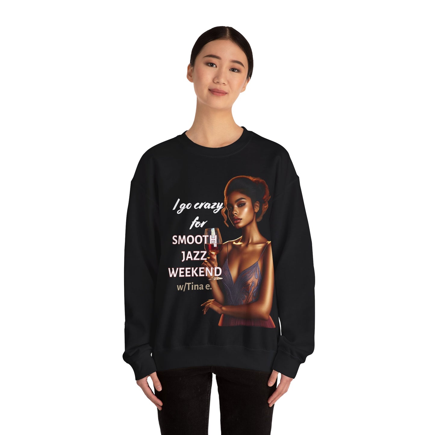 I go Crazy Unisex Heavy Blend™ Crewneck Sweatshirt