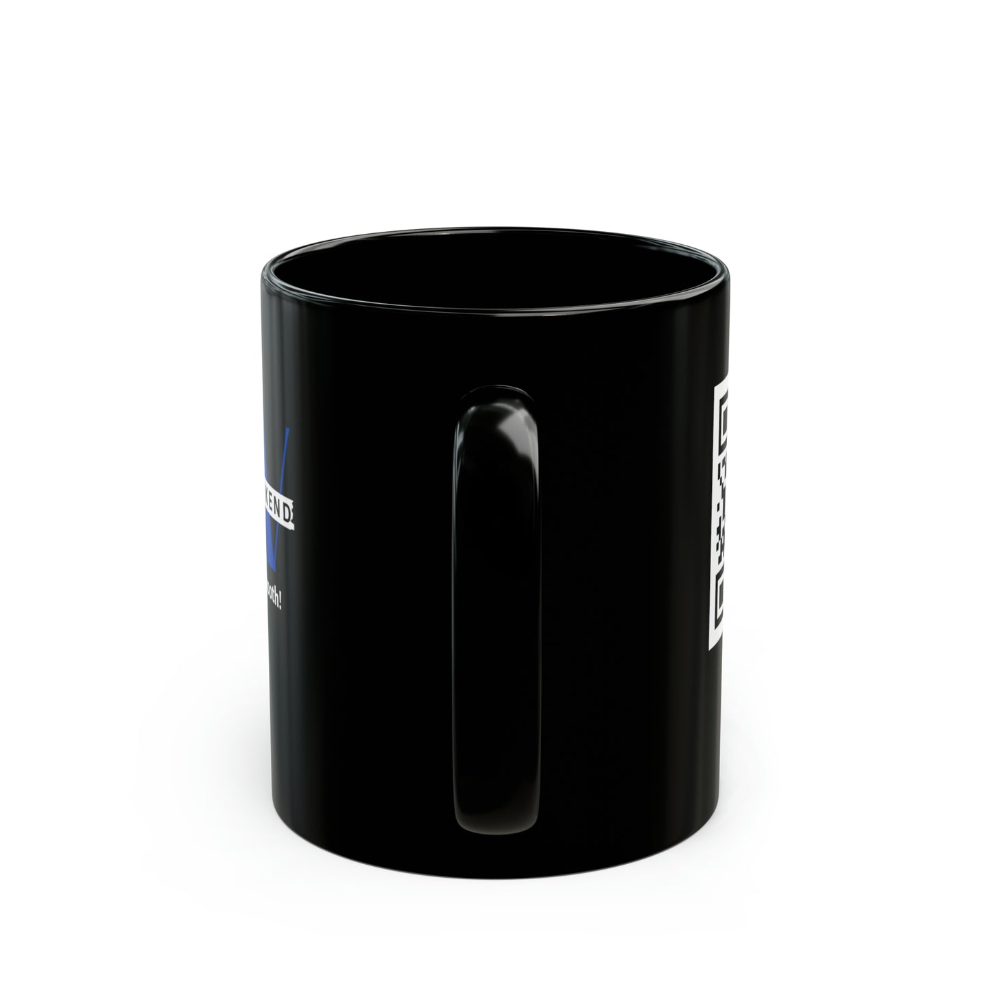 Taste the Smooth - Blue Logo 11oz Black Mug