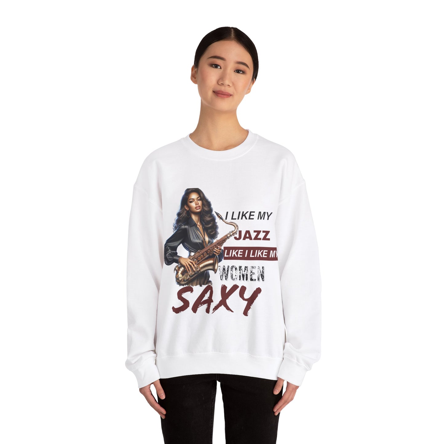 I like My Jazz... Men's Heavy Blend™ Crewneck Sweatshirt