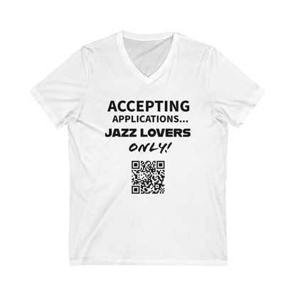 Unisex Jersey Short Sleeve V-Neck Tee