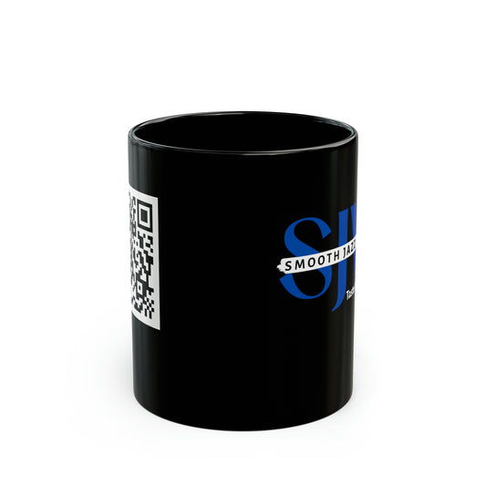 Taste the Smooth - Blue Logo 11oz Black Mug