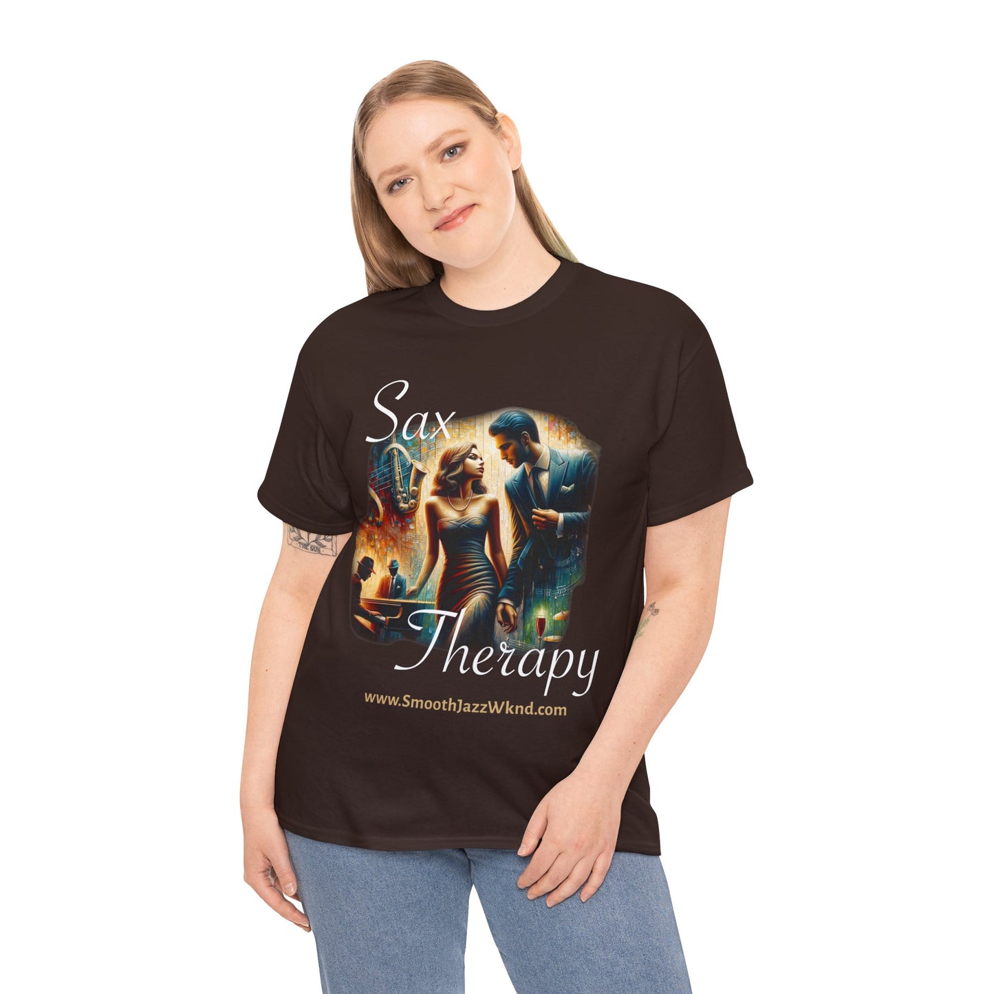 Sax Therapy - Unisex Heavy Cotton Tee
